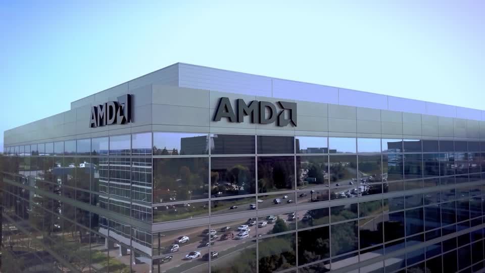 AI chips lined up in a data center